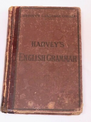1878 Thomas Harvey's English Practical Grammar Language Course Van Antwerp Bragg-image