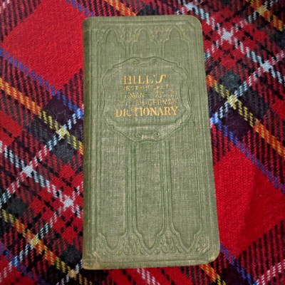 Antique 1898 Hill’s Vest Pocket German-English German Dictionary-image