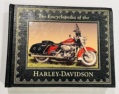 The Encyclopedia of the Harley-Davidson By Henshaw Kerr Gilded Edge Leather-image