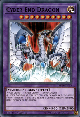 1st Ed Cyber End Dragon LEDD-ENB25 Yugioh-image
