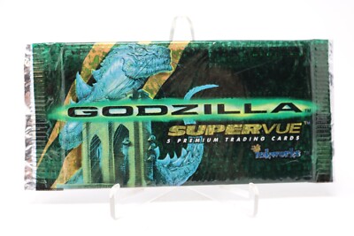 Godzilla Supervue Trading Cards 1 Sealed Pack of Cards Unopened (Inkworks 1998)-image