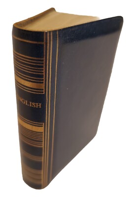 Burgess & Bowes Midget English DictionaryLeather England-image