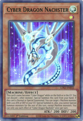 Yu-Gi-Oh! - Cyber Dragon Nachster (Green)  (LDS2-EN032) - Legendary Duelists: Se-image