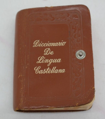 Diccionario de Lingua Castellana Spanish English Dictionary by Burgess & Bowes-image