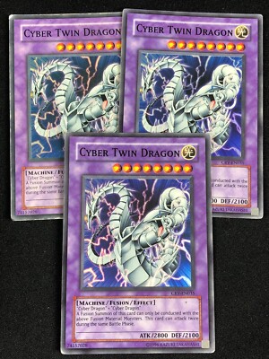 YUGIOH CYBER TWIN DRAGON CRV-EN035 SUPER X3 (MP)-image