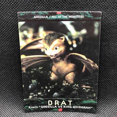 Drat Godzilla Card TCG No.49 Toho Movie BANDAI 1996 1ST Japanese Japan-image