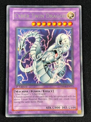 YUGIOH CYBER TEN DRAGON 1ST DP04-EN011 RARE (MP)-image