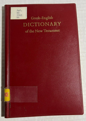 Greek-English Dictionary of the New Testament by Barclay M. Newman, Jr. 1971 HC-image