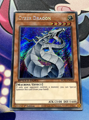 YUGIOH Cyber Dragon SGX1-ENG01 Secret Rare NEAR MINT 1st Edition-image