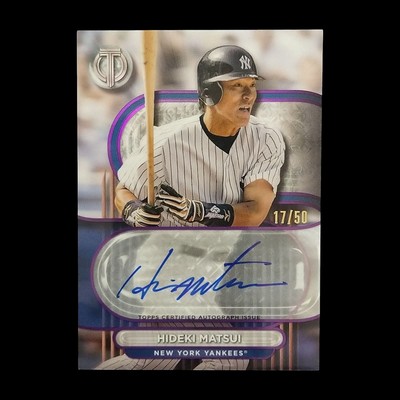 2024 Topps Tribute Hideki Matsui Yankees Auto /50 Godzilla Autograph-image