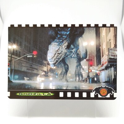 No.25 Godzilla Hollywood movie Card Japan TOHO 1998 BANDAI MADE in JAPAN TCG-image