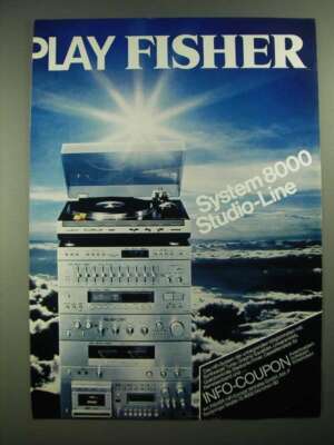 1979 Fisher System 8000 Studio Line Stereo Ad - in German-image