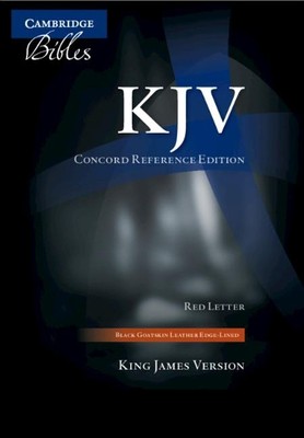 KJV Concord Reference Bible, Black Edge-lined Goatsk (Leather Bound) (UK IMPORT)-image