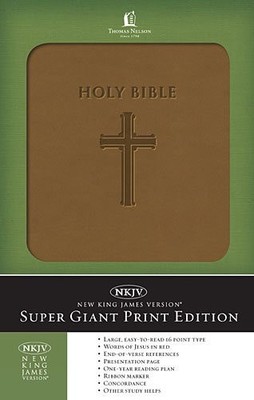 Super Giant Print Bible-NKJV, Thomas Nelson Publishers, New Book-image