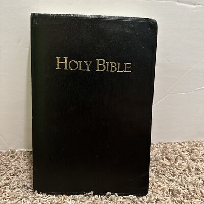Cornerstone King James Version Large Print Reference Bible Black Leather 1998-image