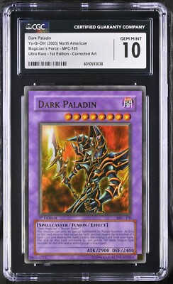 CGC 10 Yugioh! Dark Paladin MFC-105 Corrected Art Ultra Rare 1st Edition *038-image