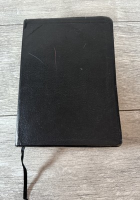 1985 NIV Study Bible Leather - Zondervan Words Of Christ Red Letter Edition-image