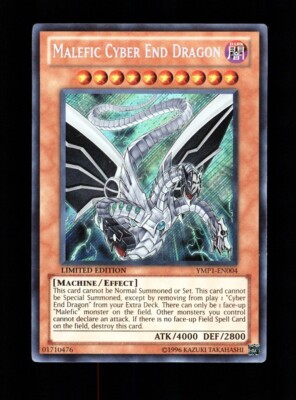 YU-GI-OH! MALEFIC CYBER END DRAGON YMP1-EN004 LIMITED EDITION SECRET RARE-image
