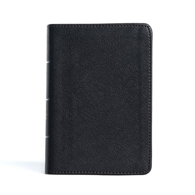 CSB Bibles by H CSB Large Print Compact Reference Bible, Black L (Leather Bound)-image