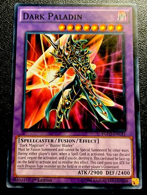 Dark Paladin YGLD-ENC41 LP Non Holo Rare Alt Art Yugioh Card!-image