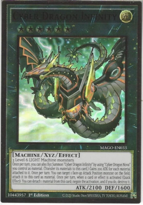 Cyber Dragon Infinity ALT - MAGO-EN033 - Premium Gold Rare - 1st Edition Yugioh-image