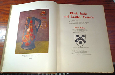 Antique English Leather Drinking Vessels / 1921 SIGNED LIM. ED. FOLIO HB ILL-image
