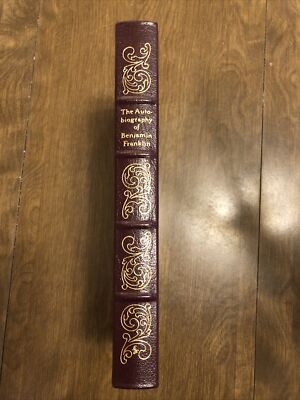 Easton Press~The Autobiography of Benjamin Franklin~2004~Leather~Ribbon~Gilding-image