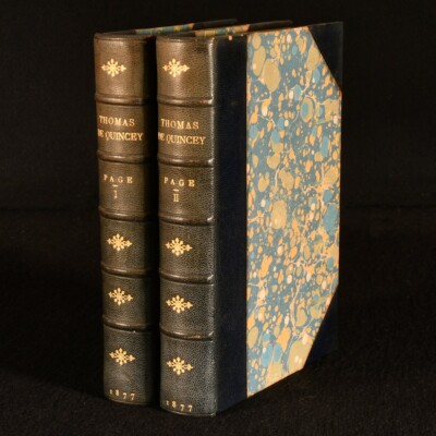 1877 2Vols Thomas De Quincey His Life and Writings H A Page First Edition Zae...-image