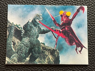 Godzilla Kamacuras Mini Card Japanese TOHO TOEI Menko 2.6x1.9 Rare F/S-image