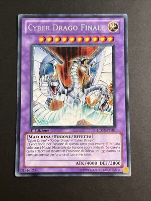 Yu Gi Oh Ita 1St Ed Rare Secret Lcgx-it181 Cyber Dragon Final Nm-image