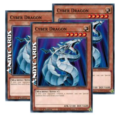 3x CYBER DRAGON • (Cyber Drago) • Common • STAX EN015 • 1Ed • Yugioh! ANDYCARDS-image