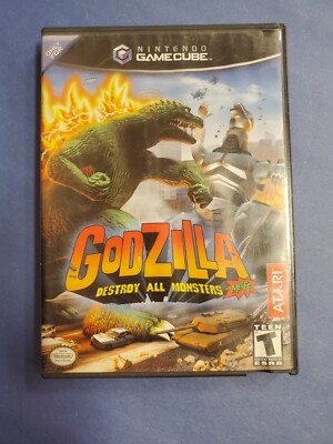 Godzilla Destroy All Monsters (Nintendo Gamecube) Box And Manual. No Game-image