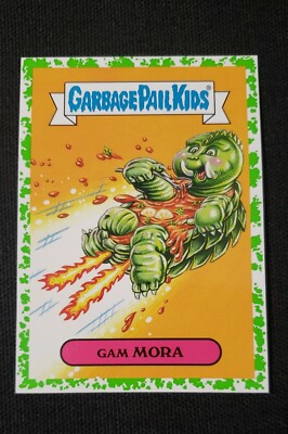 GAM MORA 2018 GARBAGE PAIL KIDS GREEN Horror-ible 3a RETRO SCI-FI GPK-image