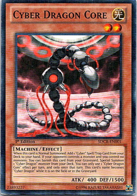 Cyber Dragon Core SDCR-EN001 Yu-Gi-Oh! Heavy Play 1st Edition-image