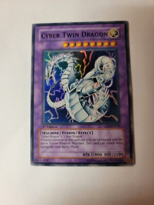 Yugioh Cyber Twin Dragon CRV-EN035 Ultimate Rare 1st Edition NM-image