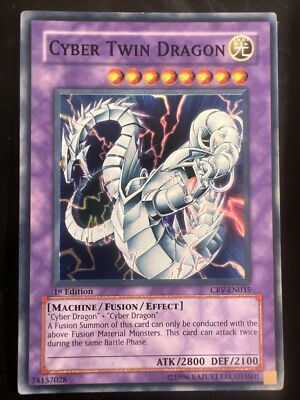 Yu-Gi-Oh! TCG Cyber Twin Dragon Cybernetic Revolution CRV-EN035 1st Edition...-image