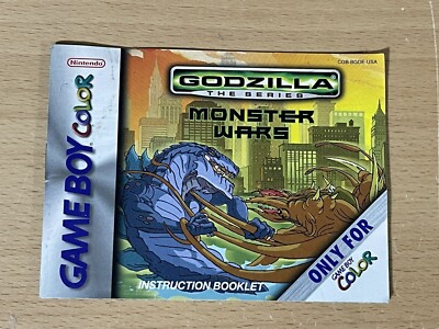 Godzilla The Series-Monster Wars Manual Only Boy Color Advance-image