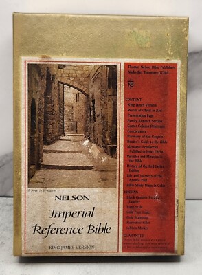 Nelson Imperial Reference Bible KJV King James Word of Christ in Red-image