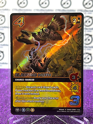 2024 UNIVERSUS GODZILLA ELECTRIC MOTH # CHA03-GMM 7/22  FOIL GAME CARD-image