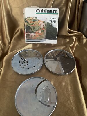 Cuisinart DLC-833 Custom Food Processor 3 Discs Slicing Shredding Box Rarely Use-image