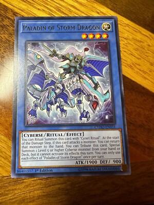 Paladin of Storm Dragon CYHO-EN031 1st Edition Rare LP + BONUS-image