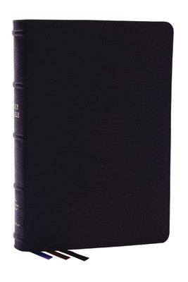 Holy Bible : New King James Version, Black, Genuine Leather, Blue Letter, Com...-image