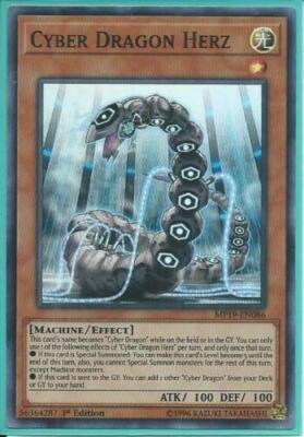 MP19-EN086 CYBER DRAGON HERZ SUPER RARE NM UNLIMITED EDITION-image