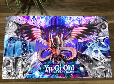 YGO Cyber Dragon TCG CCG Playmat Trading Card Game Mat Table Pad Free Bag-image