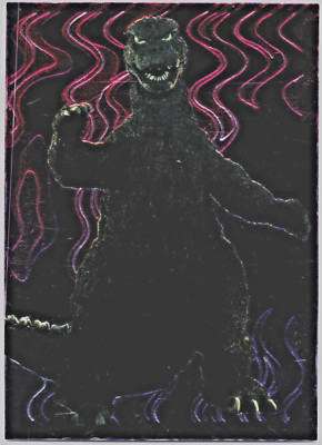 1996 AMADA TOHO Godzilla TCG #2 Chrome Foil Trading Card Vintage Rare Monster-image