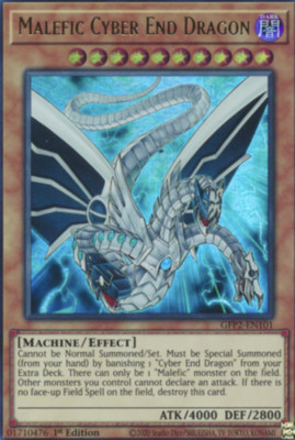 1X NM Malefic Cyber End Dragon - GFP2-EN101 - Ultra Rare 1st Edition-image