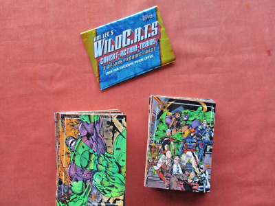WILDCATS 1993 JIM LEE COVERT ACTION TEAMS TOPPS 100 CARD SET-image