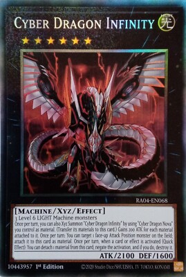 RA04-EN068 CYBER DRAGON INFINITY COLLECTOR'S RARE 1ST EDITION YuGiOh CARD-image