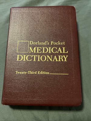 Dorland’s Pocket Medical Dictionary Twenty-Third Edition Book 1982-image
