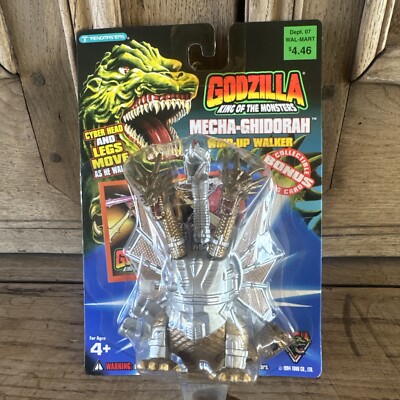 Trendmasters Godzilla Monsters Mecha-Ghidorah Wind-Up Walker 1994 NEW-image